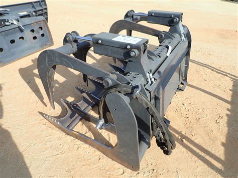 skid steer brush grapple|bobcat skid steer grapple attachment.